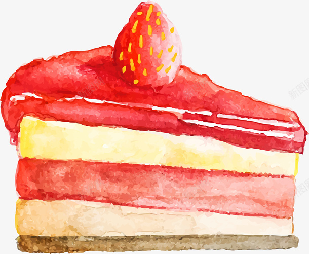 粉色水彩草莓蛋糕png免抠素材_新图网 https://ixintu.com 517 吃货节 粉色蛋糕 糕点 美食节 草莓蛋糕 食品 餐饮