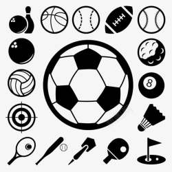 球类图标球类体育用品图标高清图片