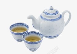 青花瓷茶壶青花瓷茶具高清图片