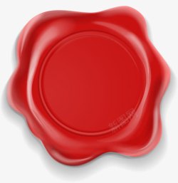 圆圈徽章红色简约印泥高清图片