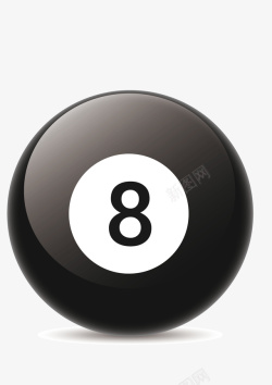 矢量数字球体黑色彩票球矢量图高清图片