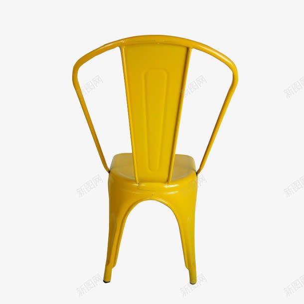 欧式风格椅子png免抠素材_新图网 https://ixintu.com 塑料椅 家具 椅子背面 背面 黄色