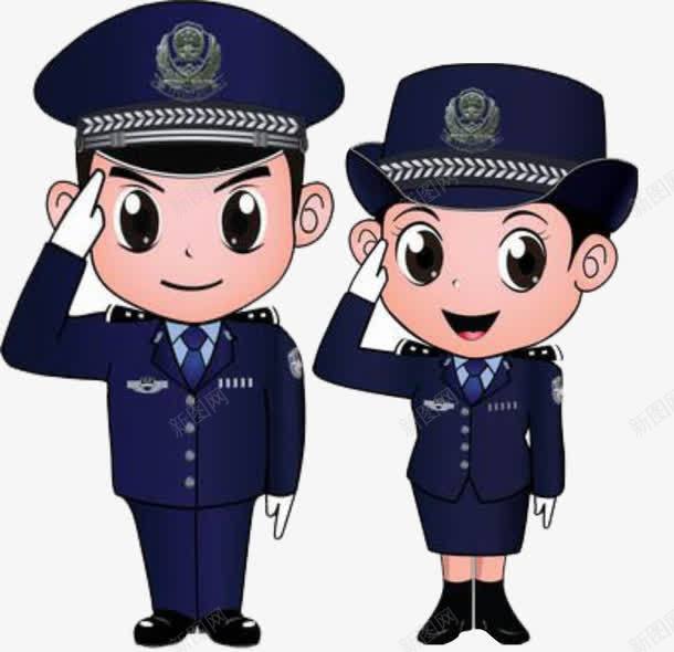 警察png免抠素材_新图网 https://ixintu.com 交通 制服 卡通警察人物 蓝色的 规则