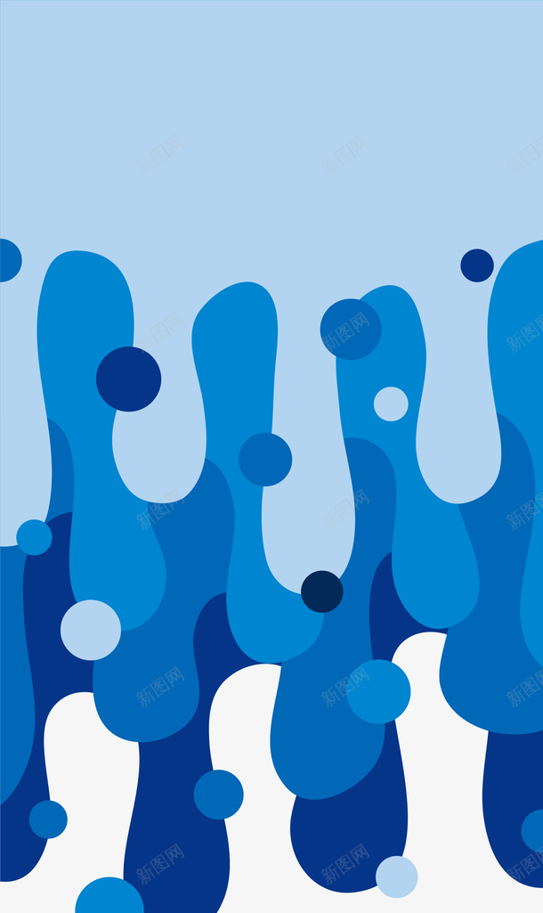 蓝色水流背景png免抠素材_新图网 https://ixintu.com 水彩 水流 液体 液体图案 清新流体 蓝色背景 颜料