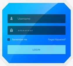 透明登录按钮蓝色用户登陆界面高清图片