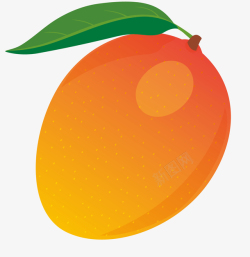 芒果荔枝海报手绘卡通水果芒果高清图片
