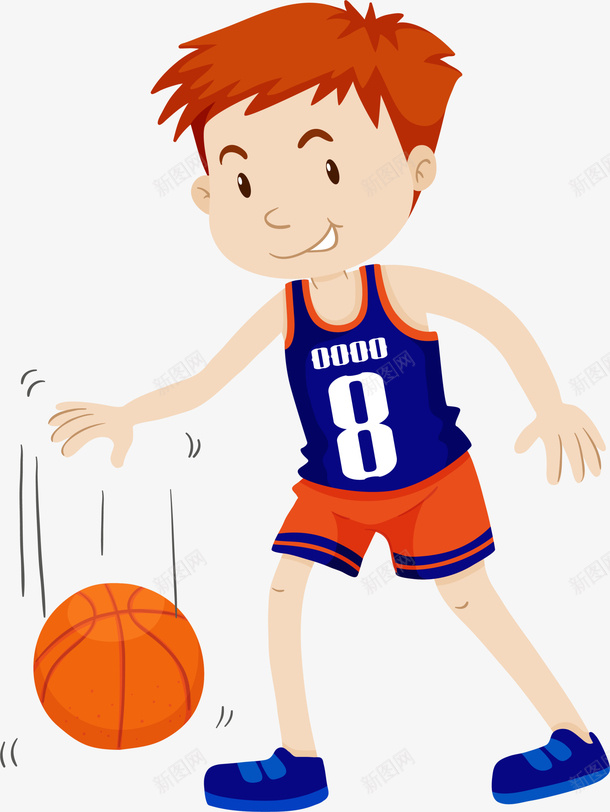 儿童节打篮球的男孩png免抠素材_新图网 https://ixintu.com 傻笑男孩 儿童节 可爱女孩 开心 打篮球的男孩 拍篮球 球员