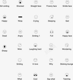 笑脸icon笑脸表情线型标icon图标高清图片