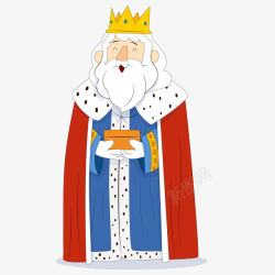 国王的权杖卡通国王人物矢量图高清图片