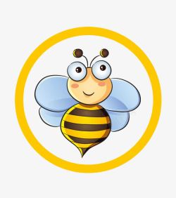 飞舞的蜜蜂小蜜蜂标志图标高清图片