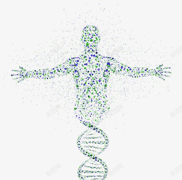 人体DNA遗传基因png免抠素材_新图网 https://ixintu.com DNA 人体 碎片 遗传基因