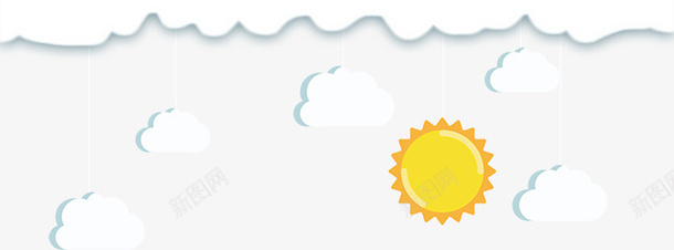 云朵上的黄色太阳png免抠素材_新图网 https://ixintu.com 云朵 免抠图 太阳 效果图 装饰图 装饰画 顶部装饰