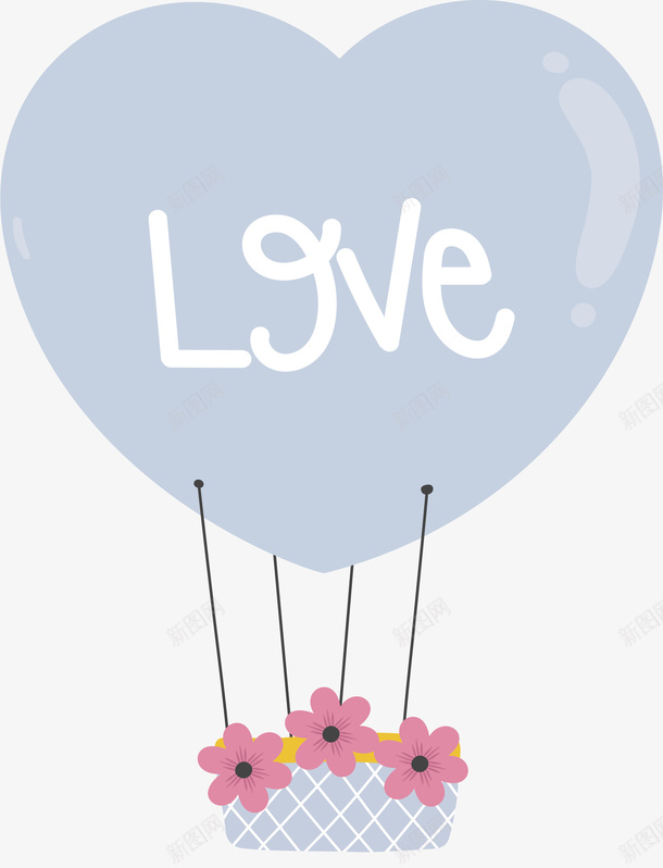 浪漫爱心情人节热气球png免抠素材_新图网 https://ixintu.com 情人节 浪漫爱情 热气球 爱心热气球 爱情热气球 矢量png