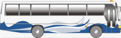 大巴客运车运营矢量图素材