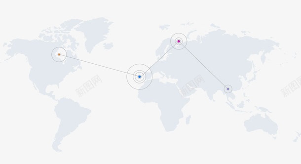 世界地图线路png免抠素材_新图网 https://ixintu.com 世界 世界地图轮廓 全球 地图 地点 折线 贸易