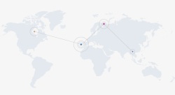 全球贸易世界地图线路高清图片