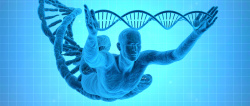 人体基因人体DNA遗传背景banner高清图片