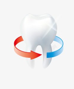 牙医元素洁白的牙齿高清图片
