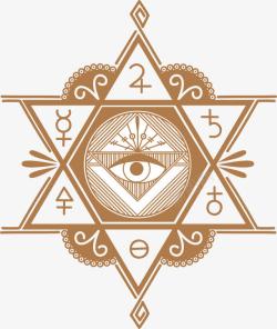 炼金术符号神秘上帝之眼高清图片