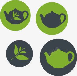 UI设计促销茶标签贴纸图标高清图片