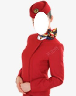 红制服2017红装红帽礼仪小姐高清图片