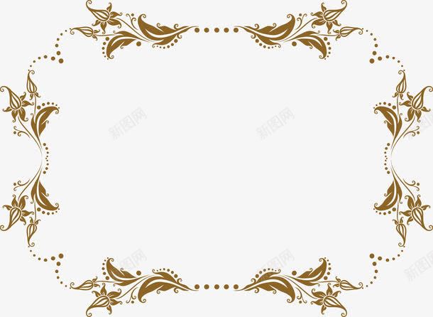 边框png免抠素材_新图网 https://ixintu.com 剪影 复古 底纹 欧式 花纹 花边 边框