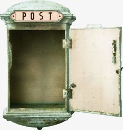 邮迪桶打开的信箱高清图片