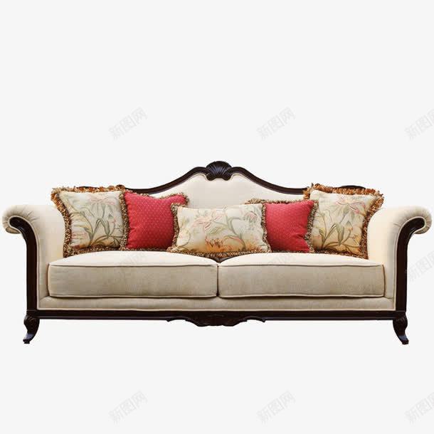 欧式沙发png免抠素材_新图网 https://ixintu.com 家具 花纹 雕刻 靠垫