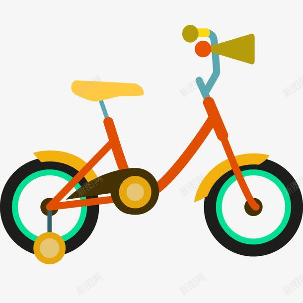 彩色自行车png免抠素材_新图网 https://ixintu.com 儿童车 玩具车 矢量装饰 童车海报动图 装饰 装饰画