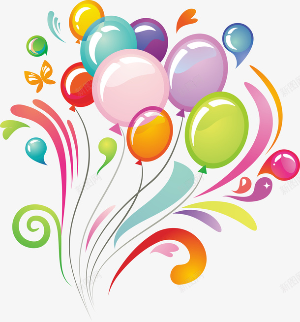 彩色气球01png免抠素材_新图网 https://ixintu.com 彩色气球 气球 气球装饰 装饰