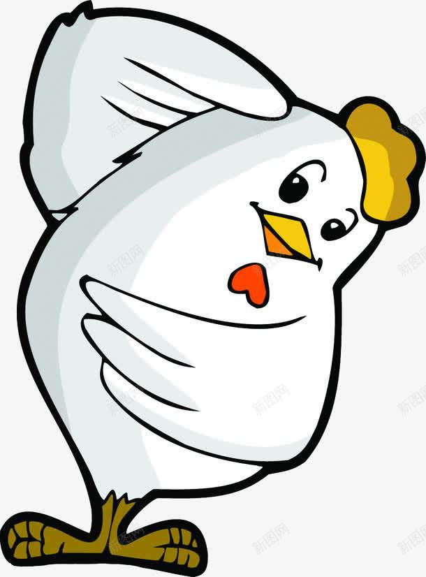 卡通白色的小鸡造型png免抠素材_新图网 https://ixintu.com 卡通 小鸡 白色 造型