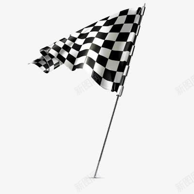 赛车旗帜png免抠素材_新图网 https://ixintu.com 写实 手绘 拟物化 旗子 赛车