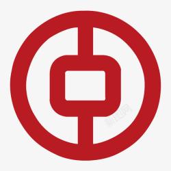 红色圆形窗格红色圆形中国银行logo图标高清图片