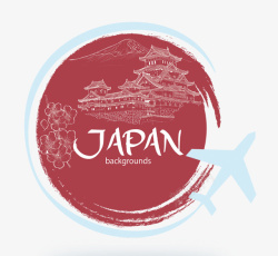 日本旅游宣传展板素材
