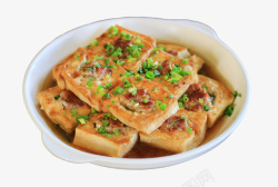 客家美食潮汕传统家常菜酿豆腐高清图片