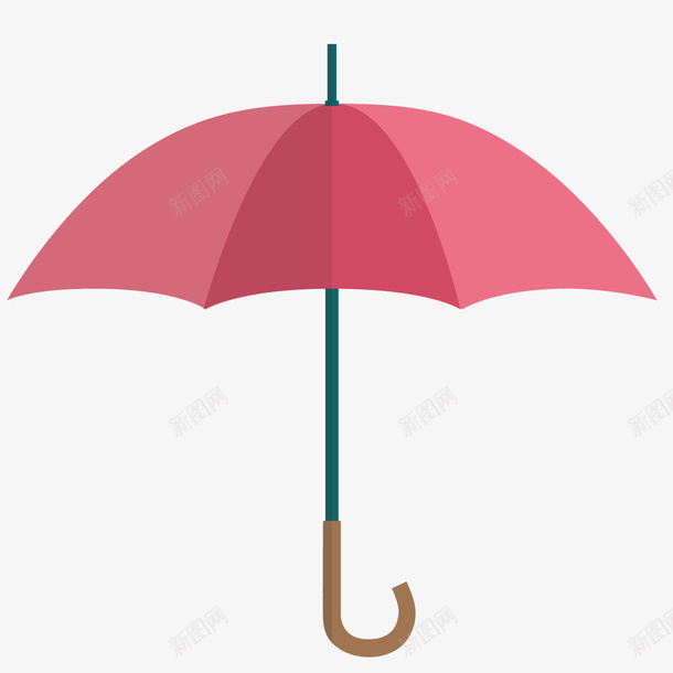 粉色雨伞矢量图ai免抠素材_新图网 https://ixintu.com 卡通 粉色 雨伞 矢量图