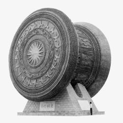 古代传统铜鼓装饰素材
