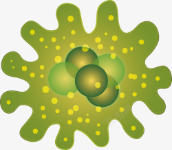 绿色细胞绿色淋巴细胞矢量图高清图片