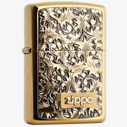 古铜花纹打火机英文花纹Zippo欧洲风高清图片