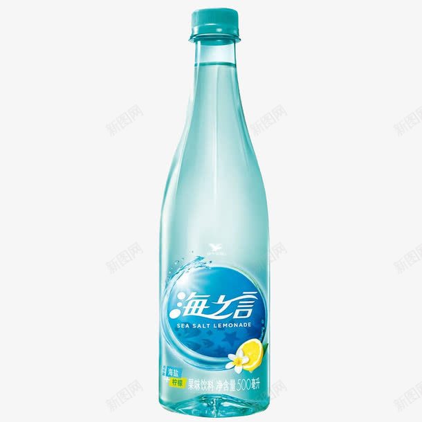 统一海之言饮料png免抠素材_新图网 https://ixintu.com 产品实物 柠檬味 统一品牌 蓝色装 饮料