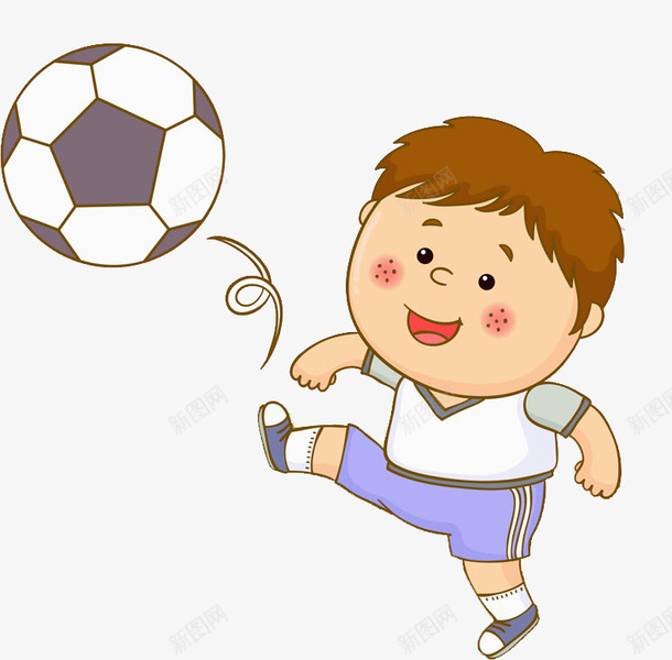 踢球的男孩png免抠素材_新图网 https://ixintu.com 体育 可爱的 学生 帅气的 男孩 足球 高兴地