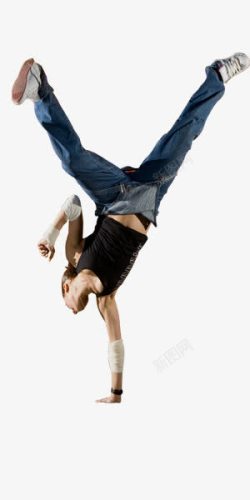 街舞运动倒立健身男生高清图片