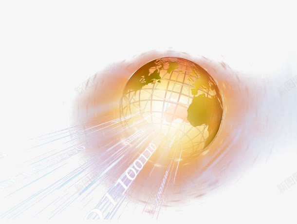网络科技光速png免抠素材_新图网 https://ixintu.com 光效 光速 地球 地球投影 效果素材 橙色 科技 网络 速度 速度光