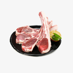 羊肉焖卷子羊排片高清图片