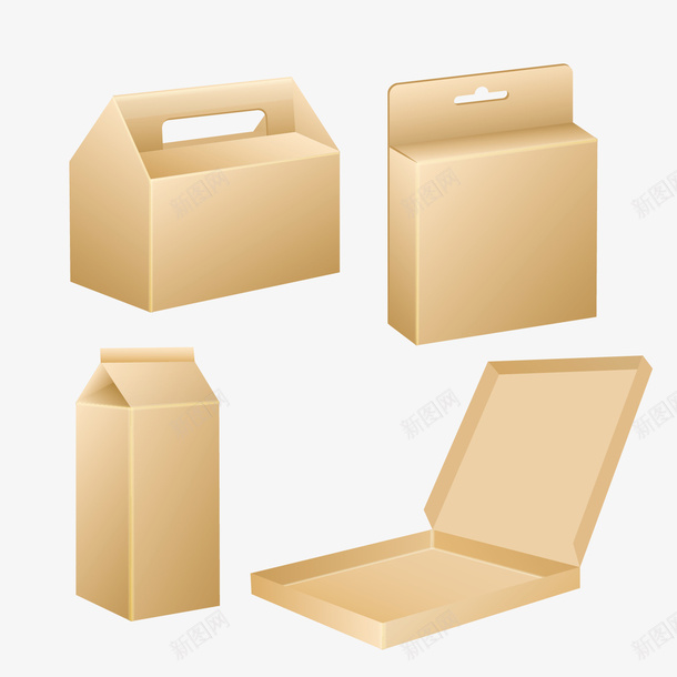 礼品包装盒空白模板矢量图eps_新图网 https://ixintu.com 包装盒模板 模板 矢量礼品 礼品 礼品包装盒 空白 矢量图