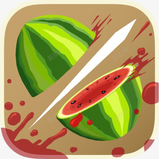 水果忍者iOS7LikeMacIcons图标png_新图网 https://ixintu.com Fruit ninja 忍者 水果
