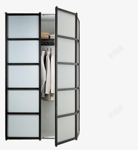 不锈钢衣橱png免抠素材_新图网 https://ixintu.com 不锈钢材质 室内设计 家具 家居用品 衣柜