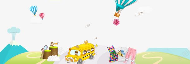 儿童乐园背景png免抠素材_新图网 https://ixintu.com 儿童元素 天真 气球元素 童真 童趣背景