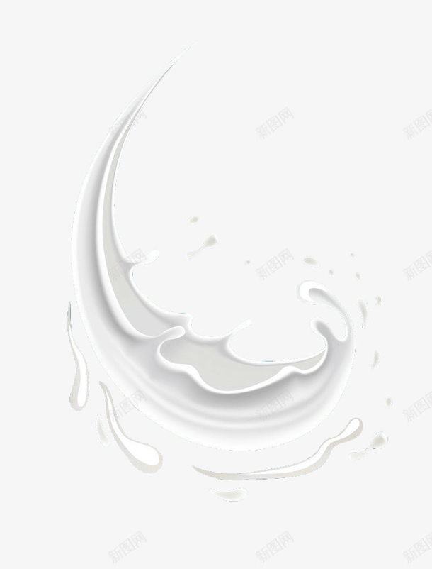 手绘喷溅牛奶浪花png免抠素材_新图网 https://ixintu.com 喷溅牛奶 水动画 水滴牛奶 牛奶浪花 背景 装饰效果