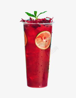 液体背景图片红色美丽的水果茶高清图片